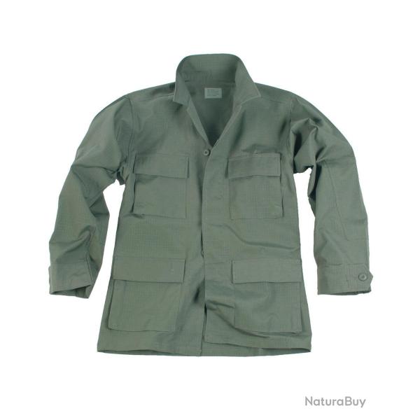 Veste de combat type BDU Teesar en ripstop coton 200 g/m� - Vert olive / XL
