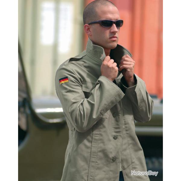 Veste de combat type BW Mil-Tec en moleskine de coton - Vert olive / 12