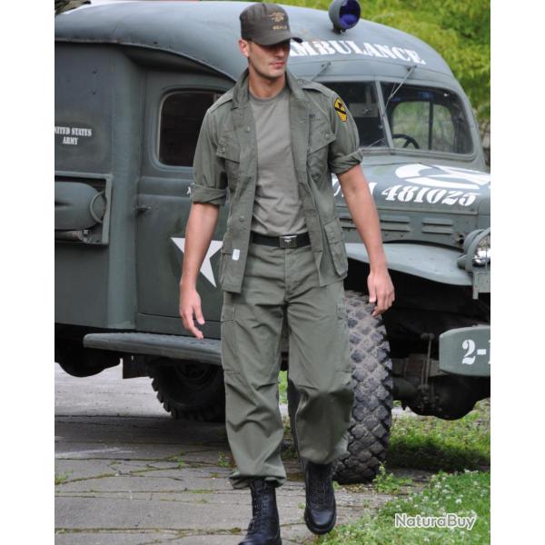 Veste de combat type US M64 Mil-Tec en coton - Vert olive / M