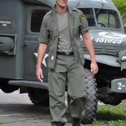 Veste de combat type US M64 Mil-Tec en coton - Vert olive / XXL