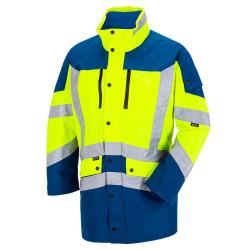Veste de pluie Haix CAVAZZO EBX GORE-TEX haute visibilit&eacute; - Bleu / Jaune / 2XL