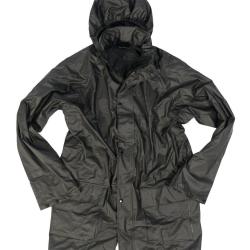 Veste de pluie Mil-Tec Quickpack en nylon enduit 3 000 mm - Noir / XL