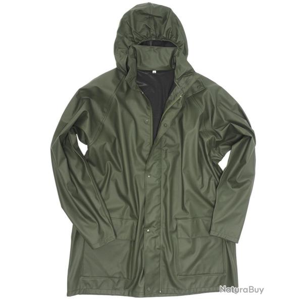 Veste de pluie Mil-Tec Quickpack en nylon enduit 3 000 mm - Vert olive / 3XL