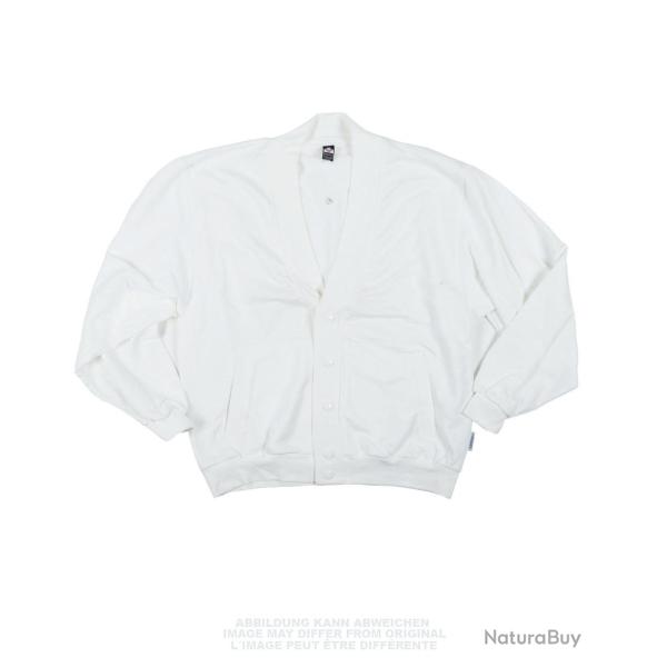 Veste de service Trigema de la Bundeswehr d'occasion, lot de 10 - Blanc