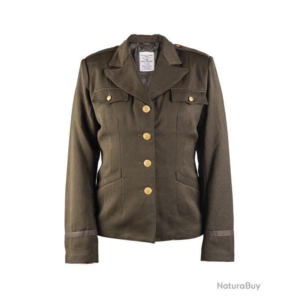 Veste de service type US Mil-Tec pour femme en drap polyester - Vert olive / 36