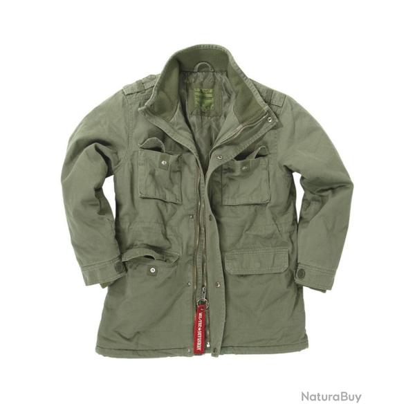 Veste doubl�e Mil-Tec type Ranger pour enfant en coton twill - Vert olive / XS