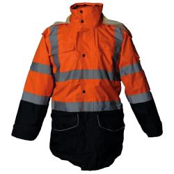 Veste &agrave; haute visibilit&eacute; Bundeswehr doubl&eacute;e d'occasion, lot de 2 - Autre