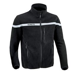 Veste polaire A10 Equipment S&Eacute;CU-ONE S&ucirc;ret&eacute; en 100 % polyester - Noir / XS