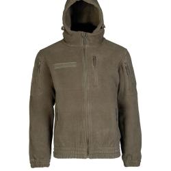 Veste polaire Mil-Tec Gen.II Fleece 380 g/m&sup2; avec capuche - Vert olive / 3XL