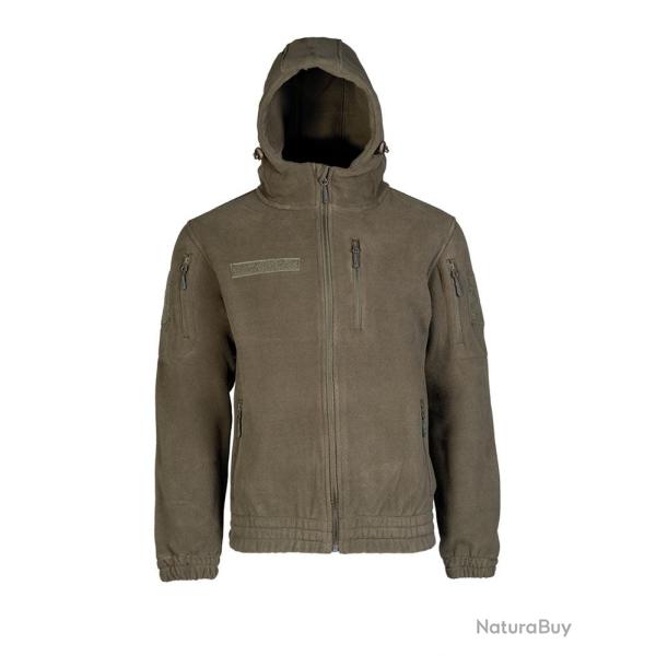 Veste polaire Mil-Tec Gen.II Fleece 380 g/m� avec capuche - Vert olive / 3XL
