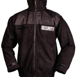 Veste polaire Mil-Tec Security en polyester renforts coudes - Noir / L