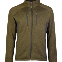 Veste polaire Mil-Tec Structure Fleece aiguillet&eacute;e 360 g/m&sup2; - Vert olive / 3XL