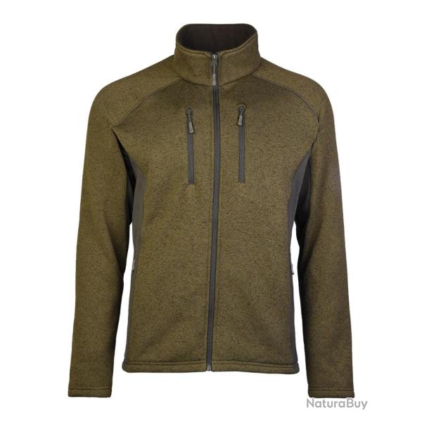 Veste polaire Mil-Tec Structure Fleece aiguillet�e 360 g/m� - Vert olive / 3XL