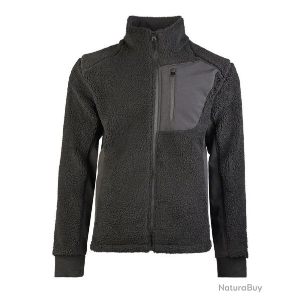 Veste polaire Sherpa Mil-Tec Bearforce avec inserts softshell - Noir / 3XL