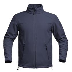 Veste softshell A10 Equipment Fighter d&eacute;perlante coupe-vent - Bleu Marine / S