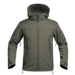 Veste softshell A10 Equipment V2 Fighter &agrave; capuche amovible - Vert Olive / XS