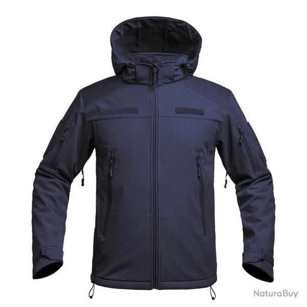 Veste softshell A10 Equipment V2 Fighter Marine Nationale - Bleu Marine / 3XL