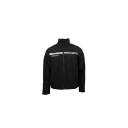Veste softshell de s&eacute;curit&eacute; priv&eacute;e GK Safetek &agrave; bandes - Noir / 5XL