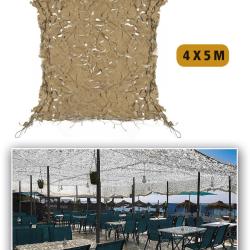Voile d'ombrage Mil-Tec Broadleaf Shadow Sail 4 x 5 m - Desert Camo