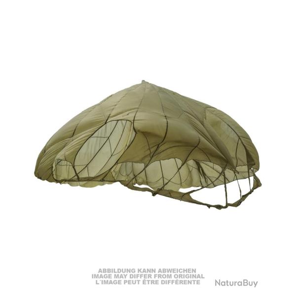 Voilure de parachute type US T10 de 61 m� en nylon avec sac - Vert olive