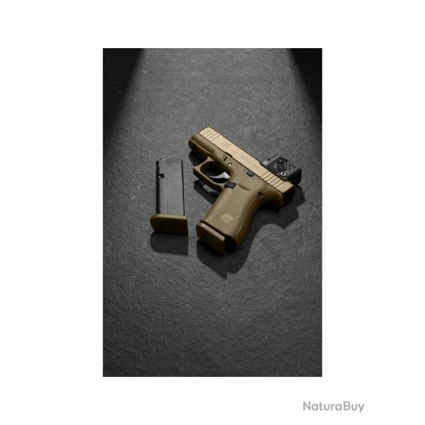 *Glock Coyote by Aimpoint ! Pistolet Glock 43X Gen5 FS A-Cut Combo Aimpoint - 9mm - 022851