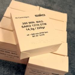 Sako 300wm 137a OTM 220gr militaire