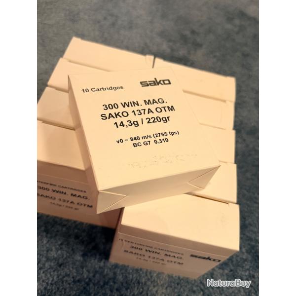 Sako 300wm 137a OTM 220gr militaire