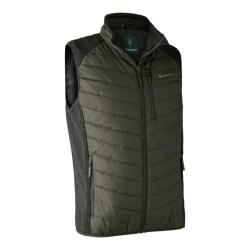 Gilet matelass&eacute;-tricot Deerhunter Moor vert 2XL