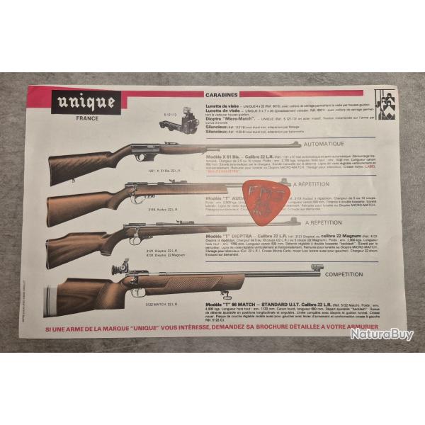 Publicit� armes UNIQUE