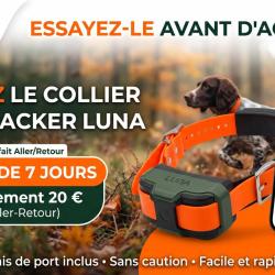 Test Collier GPS Tracker Luna pour Chien Forfait Pr&ecirc;t 7 Jours - N&eacute;A