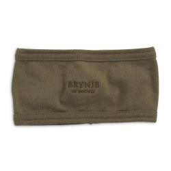 Bandeau Brynje Arctic double &eacute;paisseur laine m&eacute;rinos 220 g/m&sup2; - Vert olive / Taille unique
