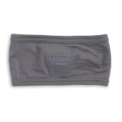 Bandeau Brynje Arctic double &eacute;paisseur laine m&eacute;rinos 220 g/m&sup2; - Gris / Taille unique