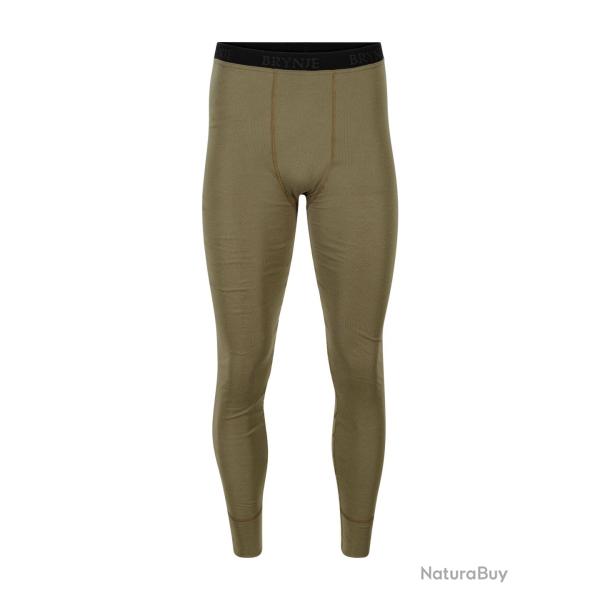 Cale�on long Brynje Classic laine m�rinos 190 g/m� extra-fine - Vert olive / L