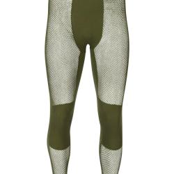 Cale&ccedil;on long r&eacute;sille Brynje Wool Thermo laine m&eacute;rinos 125 g/m&sup2; - Vert olive / XXL