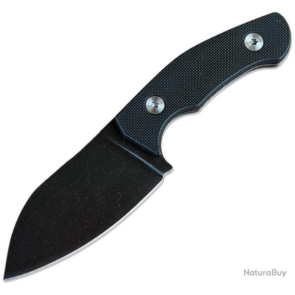 Couteau � lame fixe ElitEdge 20-707 acier 440C lame 70 mm - Noir