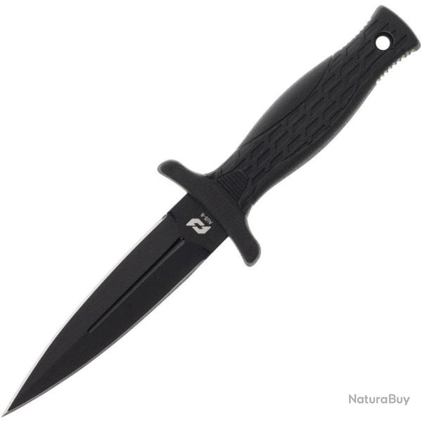 Couteau � lame fixe Schrade Needle acier AUS-8 lame dague - Noir