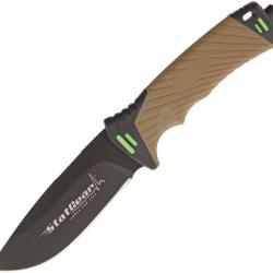 Couteau de survie StatGear Surviv-All lame drop point 102 mm - Coyote
