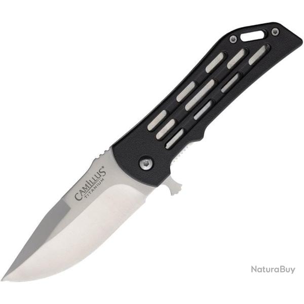 Couteau pliant Camillus Dominator II acier 3Cr13 lame drop - Noir