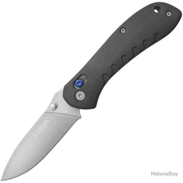 Couteau pliant Camillus Rovax acier 420 lame 83 mm - Noir