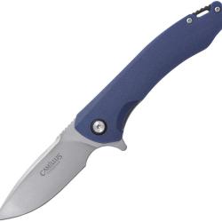 Couteau pliant Camillus Scivik acier 420 lame drop point 83 mm - Bleu