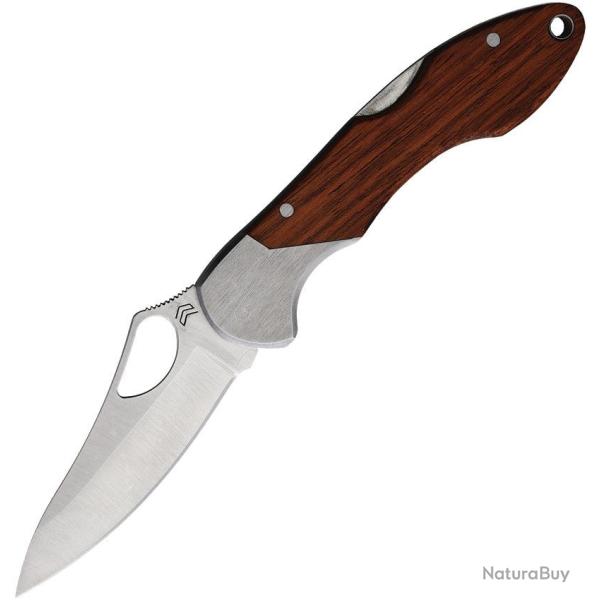 Couteau pliant CIMO Gecko 7 lame 70 mm manche bois - Marron