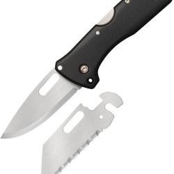 Couteau pliant Cold Steel Click-N-Cut acier 420J2 lame bowie - Noir