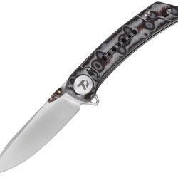 Couteau pliant Dreamtech D3610 acier 14C28N lame drop point - Gris