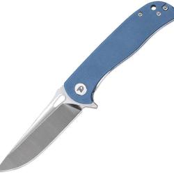 Couteau pliant Dreamtech D3896 acier D2 lame drop point 83 mm - Bleu