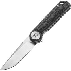 Couteau pliant Dreamtech D3897 acier D2 lame drop point 83 mm - Gris
