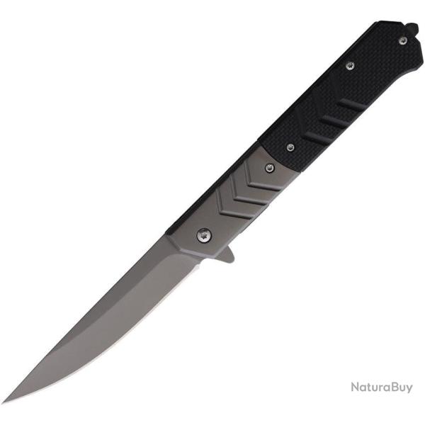 Couteau pliant ElitEdge 10-A106 acier 420C lame 102 mm - Noir