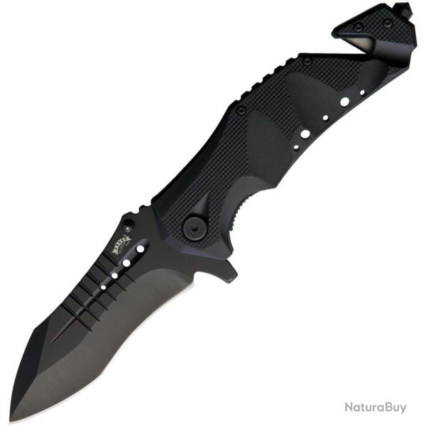 Couteau pliant Frost Cutlery Tank lame 102 mm manche aluminium - Noir