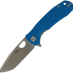Couteau pliant Honey Badger Knives Medium acier 14C28N - Bleu