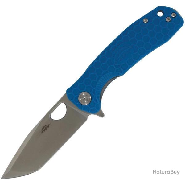 Couteau pliant Honey Badger Knives Medium acier 14C28N - Bleu