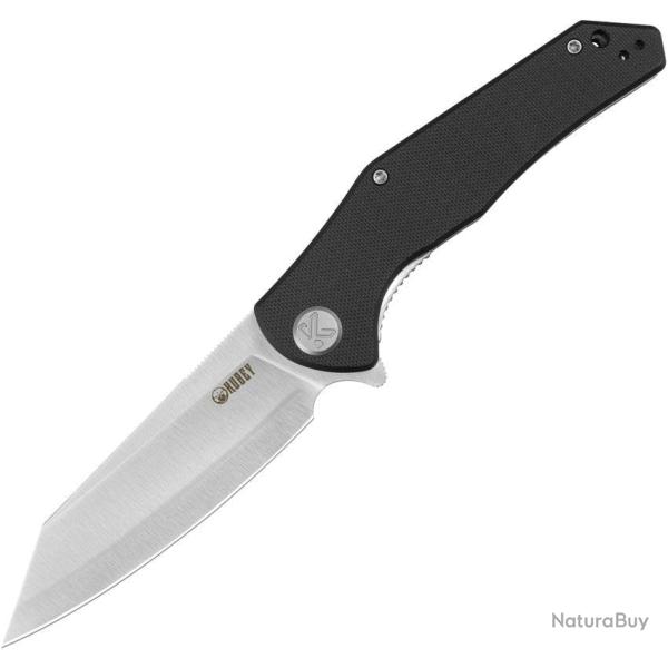 Couteau pliant Kubey Flash acier San Mai M2 lame tanto 95 mm - Noir